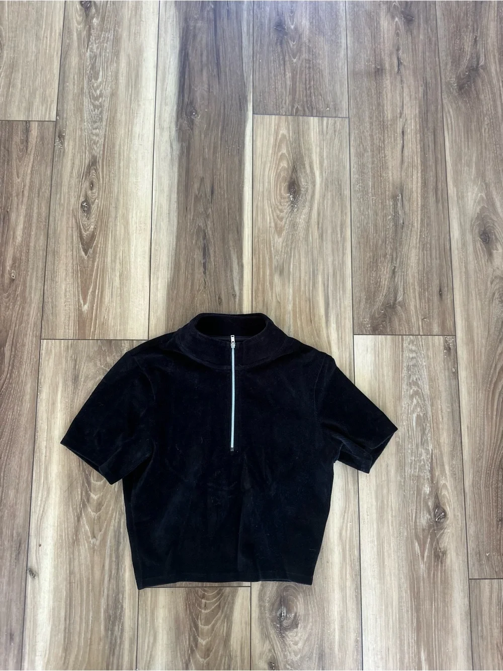ALO Yoga is womens Black micro corduroy mock neck top